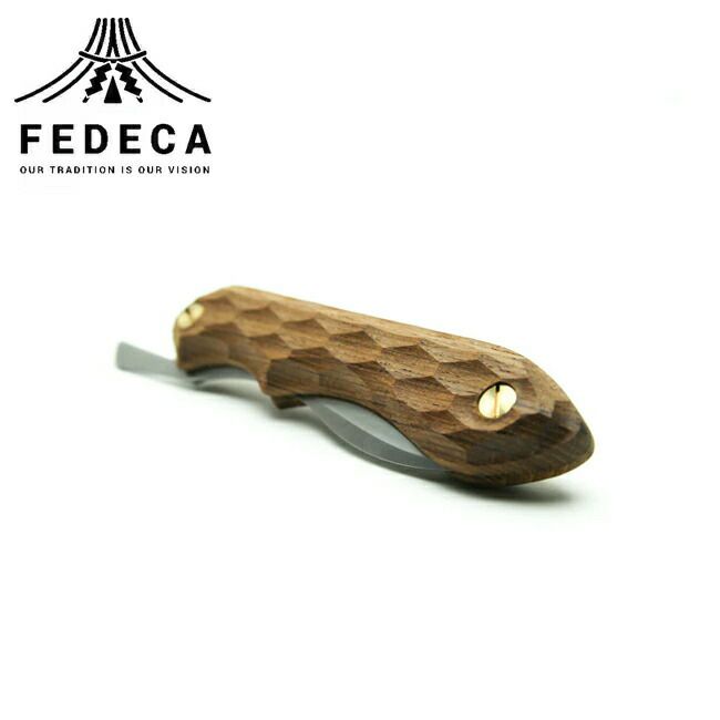FEDECA フェデカ 折畳式料理ナイフ 名栗イペ | Orange | アウトドア